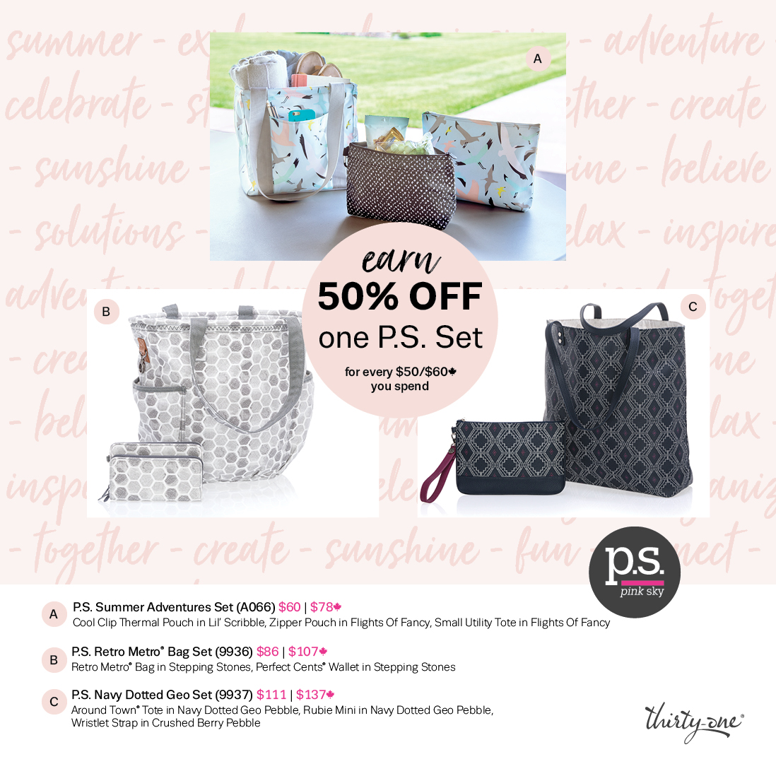 discontinued retired thirty one bags