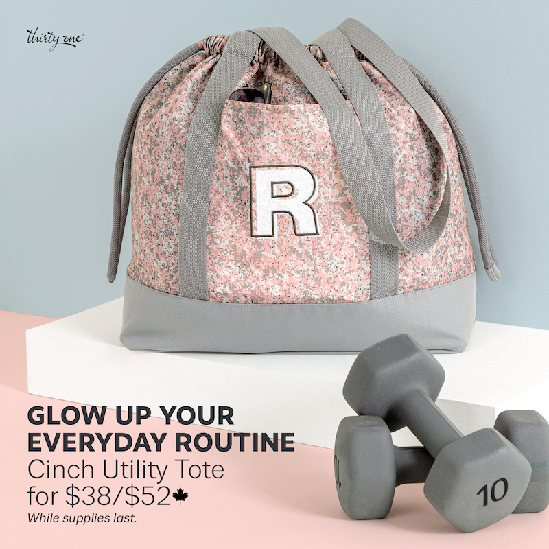 ✨Glow Up Collection✨Cinch Utility Tote & Let's Go Pouches by Thirty-One  💁‍♀️ with Garner's Gifts 